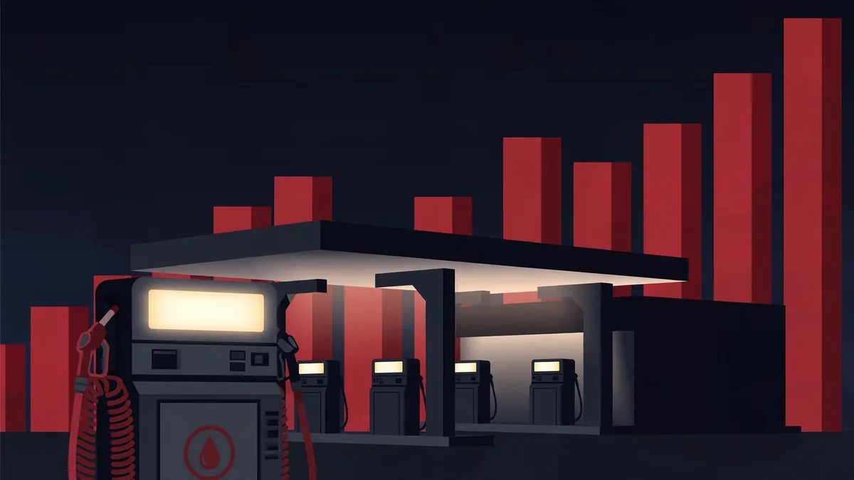 Europe to Release 42.6 Million Barrels of Oil by January 2027 1 EU diesel pump prices explained: petrol station at night with a diesel pump