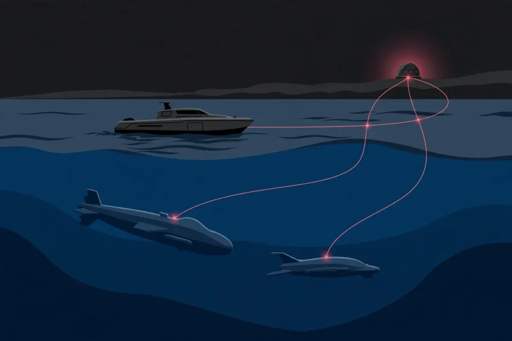 Unmanned naval drones and data links — a key theme at Euronaval 2026