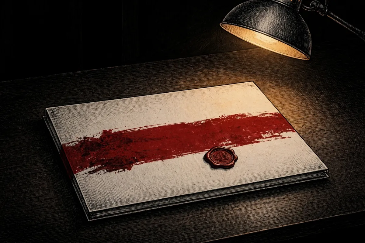 Sealed diplomatic memo folder under a desk lamp — what the Clayton memo to Rubio says about Iran plots against US diplomats