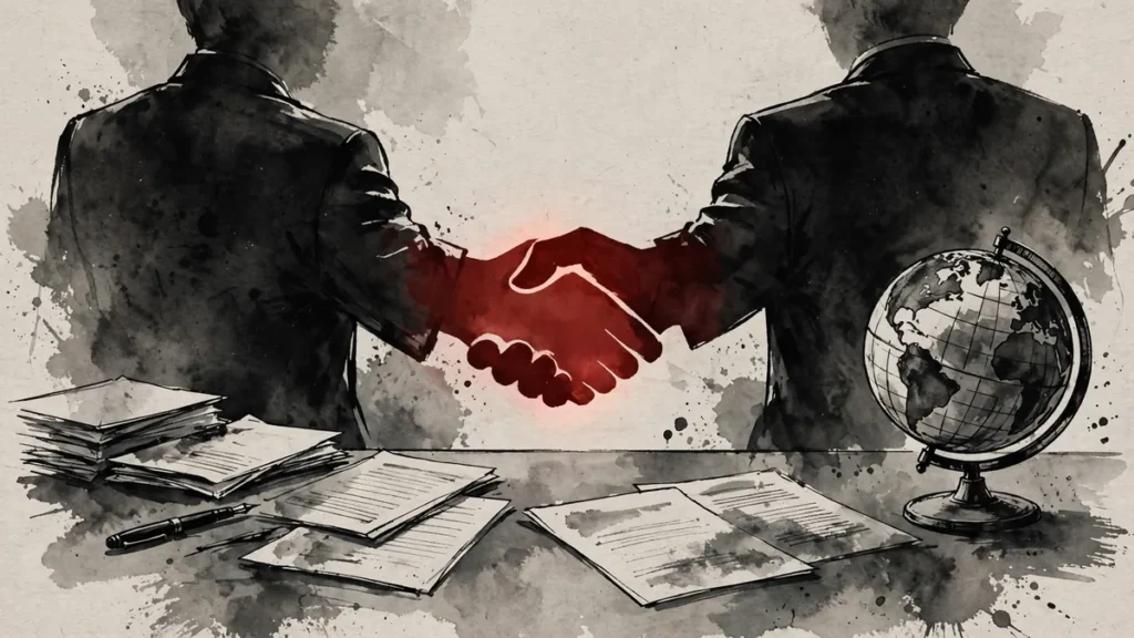 Mecca Pact Meets Iran in Tehran to Avert a Renewed War (2026) 2 Mecca Pact Tehran talks: diplomats in discussion illustration
