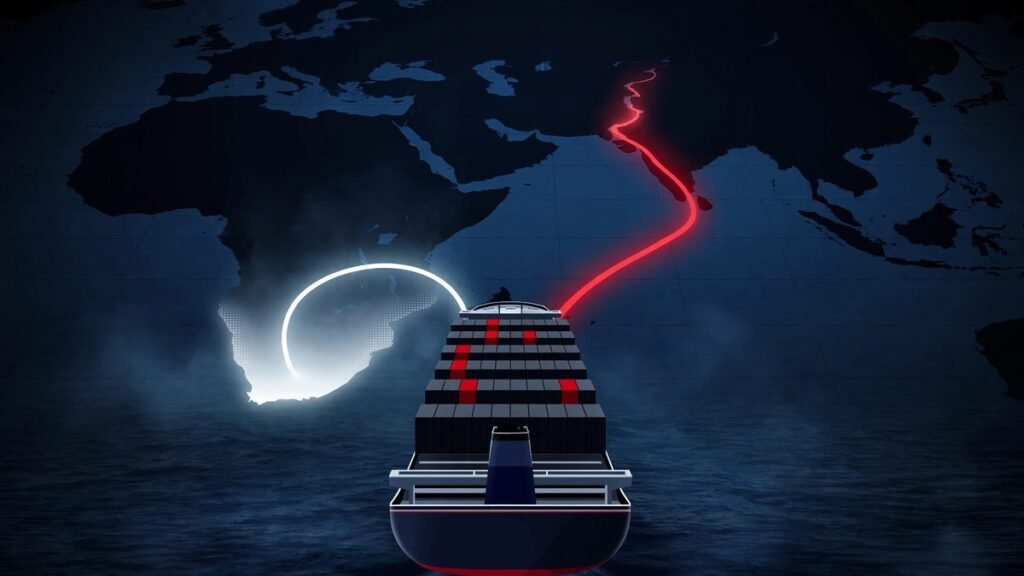 Shipping Route Comparison Tool — Suez vs Cape vs Panama, Costed Per Voyage
