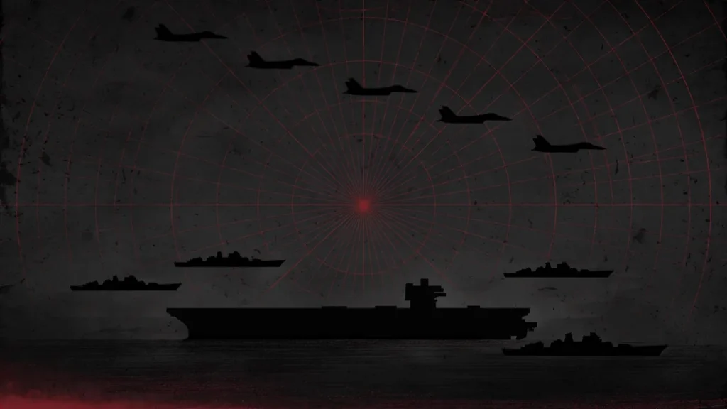 US carrier strike group deploying to the Middle East amid the Strait of Hormuz crisis, October 2026